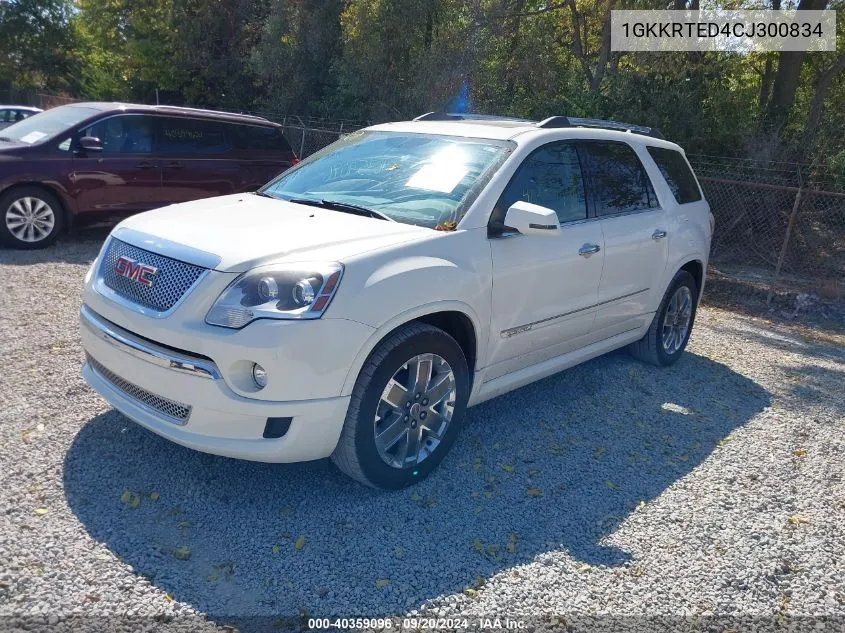 1GKKRTED4CJ300834 2012 GMC Acadia Denali