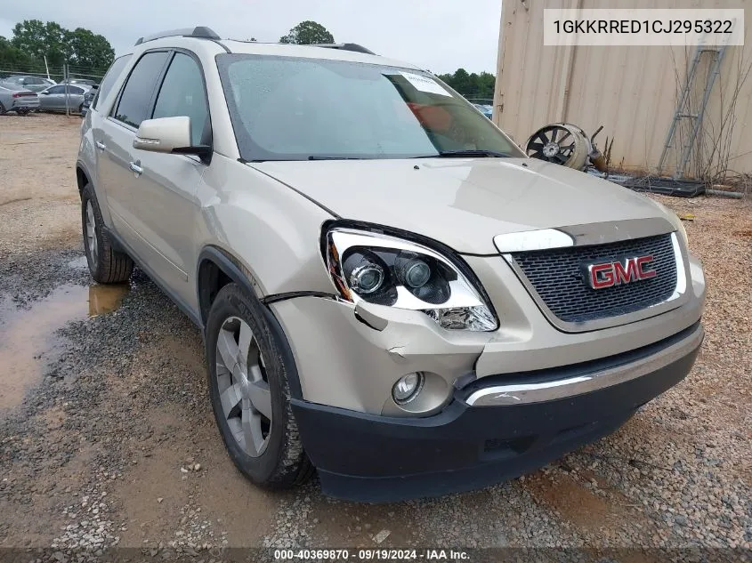 1GKKRRED1CJ295322 2012 GMC Acadia Slt-1