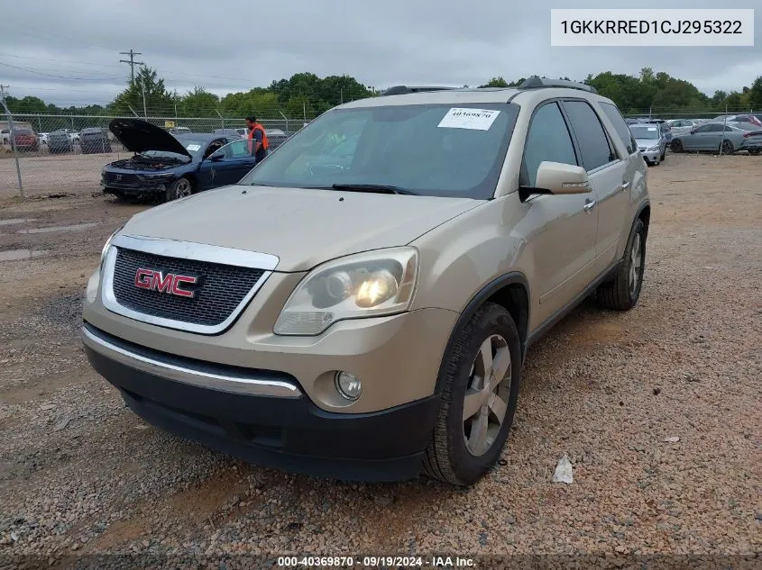 1GKKRRED1CJ295322 2012 GMC Acadia Slt-1