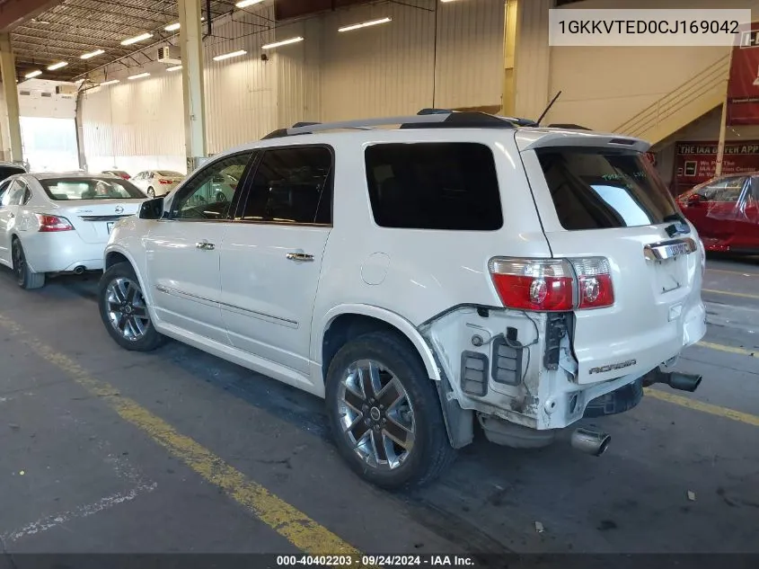 1GKKVTED0CJ169042 2012 GMC Acadia Denali