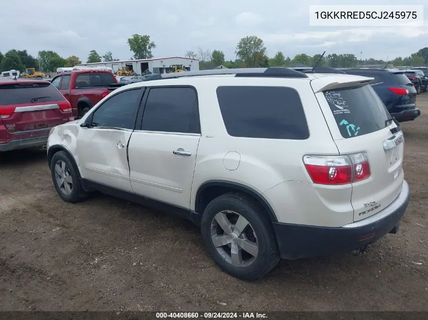 1GKKRRED5CJ245975 2012 GMC Acadia Slt-1