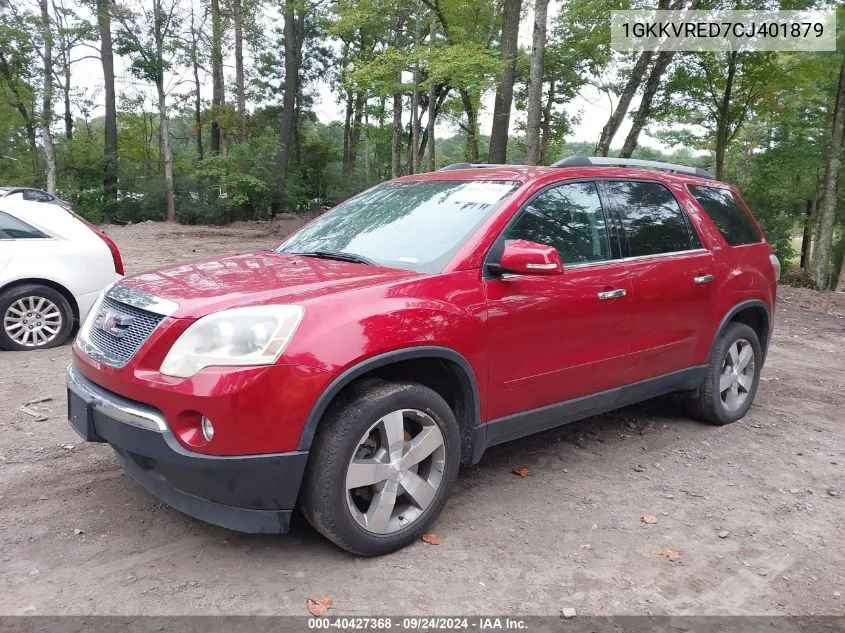 1GKKVRED7CJ401879 2012 GMC Acadia Slt-1