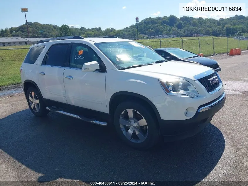 1GKKRRED0CJ116834 2012 GMC Acadia Slt-1