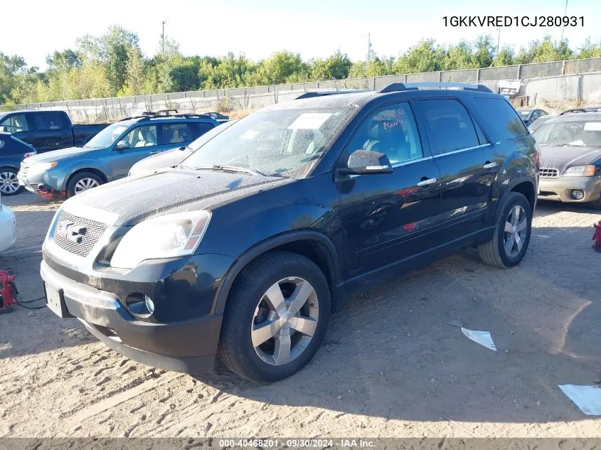 1GKKVRED1CJ280931 2012 GMC Acadia Slt-1