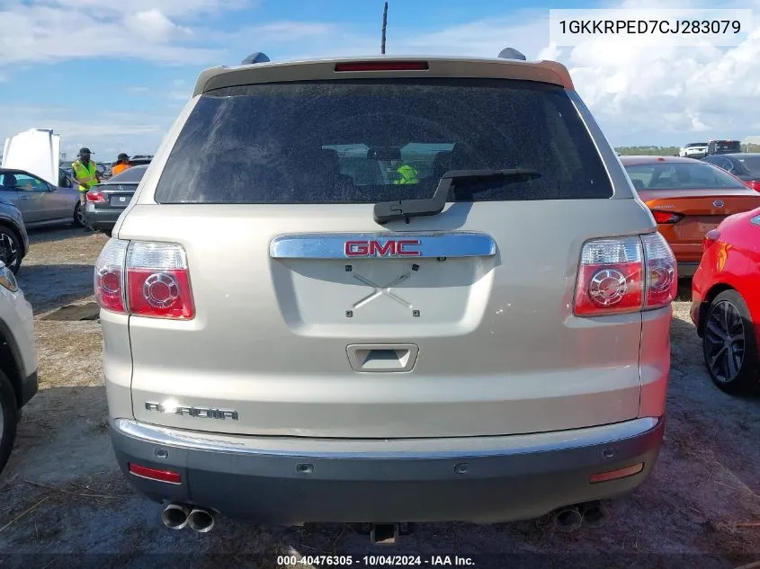 1GKKRPED7CJ283079 2012 GMC Acadia Sle