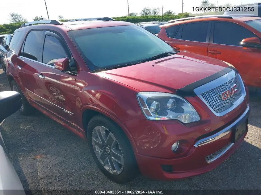 1GKKRTED0CJ331255 2012 GMC Acadia Denali