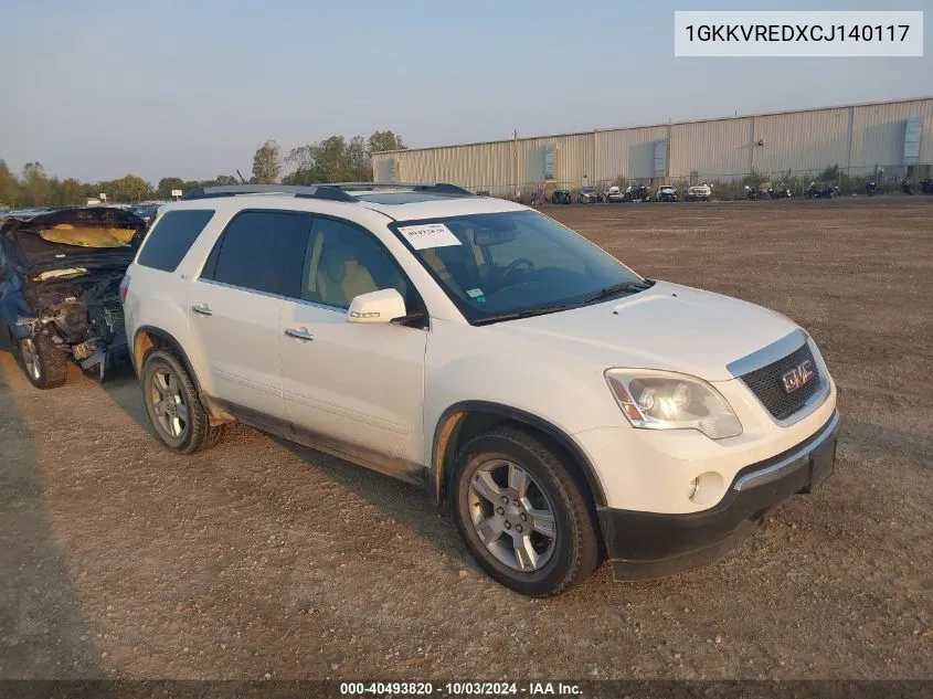 1GKKVREDXCJ140117 2012 GMC Acadia Slt-1