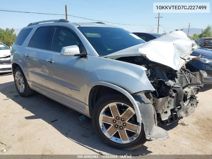 1GKKVTED7CJ227499 2012 GMC Acadia Denali