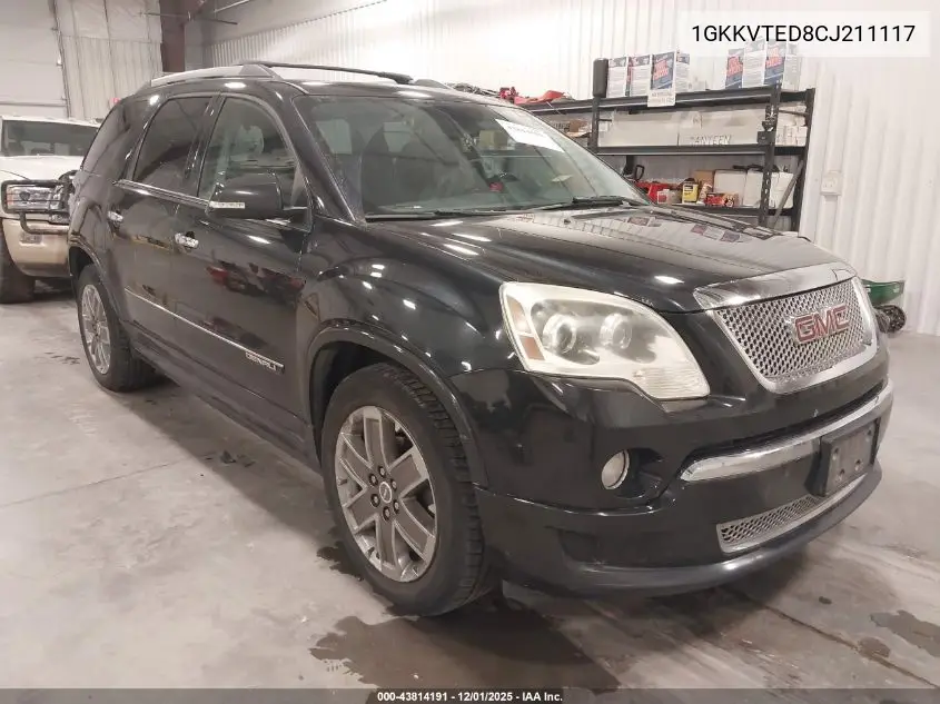 1GKKVTED8CJ211117 2012 GMC Acadia Denali