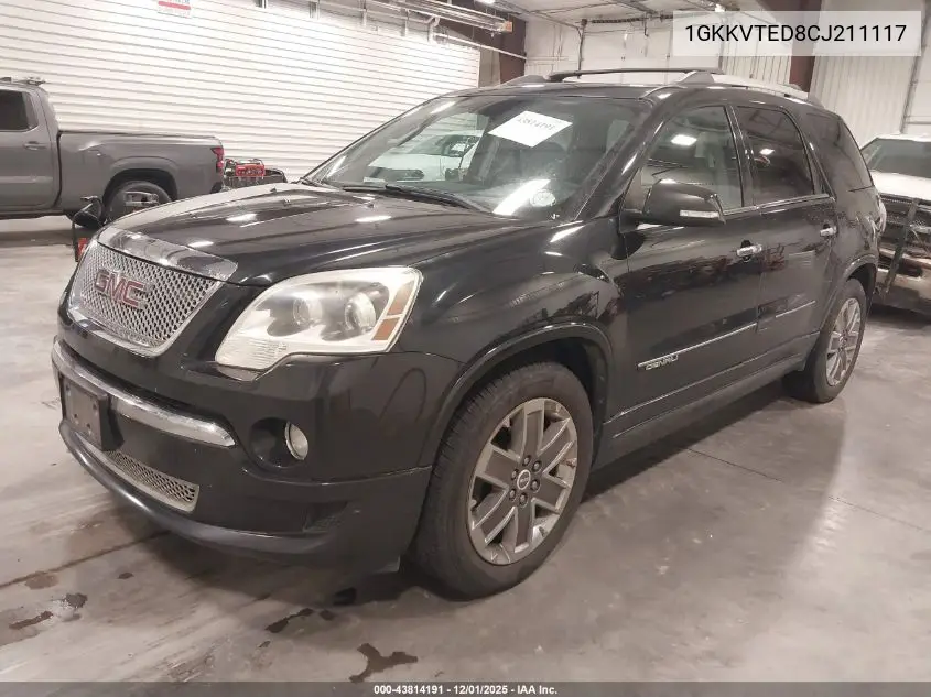 1GKKVTED8CJ211117 2012 GMC Acadia Denali