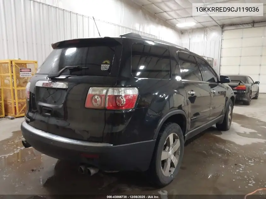 1GKKRRED9CJ119036 2012 GMC Acadia Slt-1