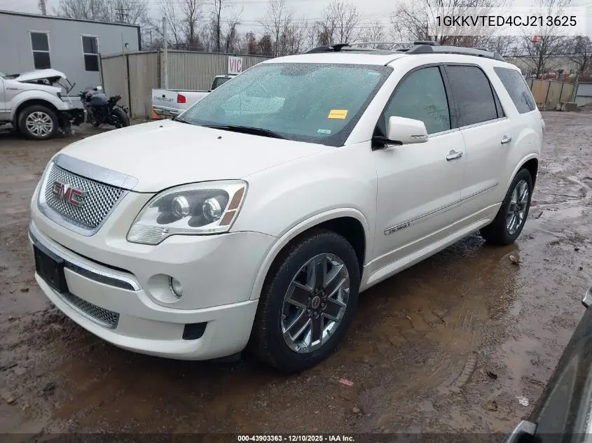 1GKKVTED4CJ213625 2012 GMC Acadia Denali