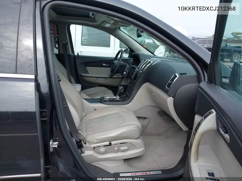 1GKKRTEDXCJ212368 2012 GMC Acadia Denali
