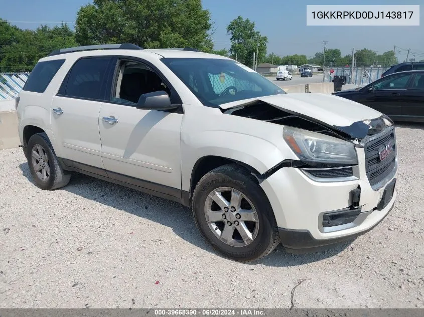 1GKKRPKD0DJ143817 2013 GMC Acadia Sle-2