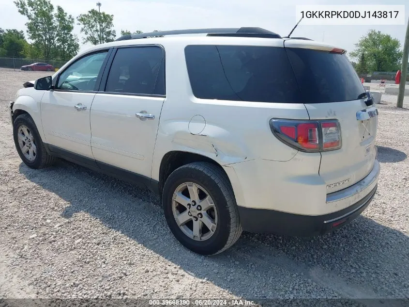 1GKKRPKD0DJ143817 2013 GMC Acadia Sle-2