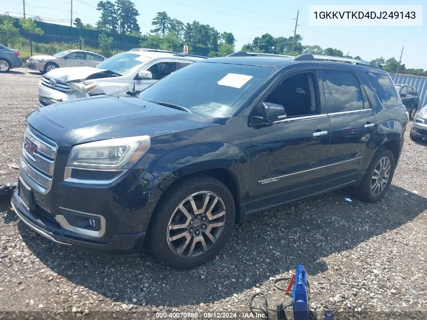 1GKKVTKD4DJ249143 2013 GMC Acadia Denali