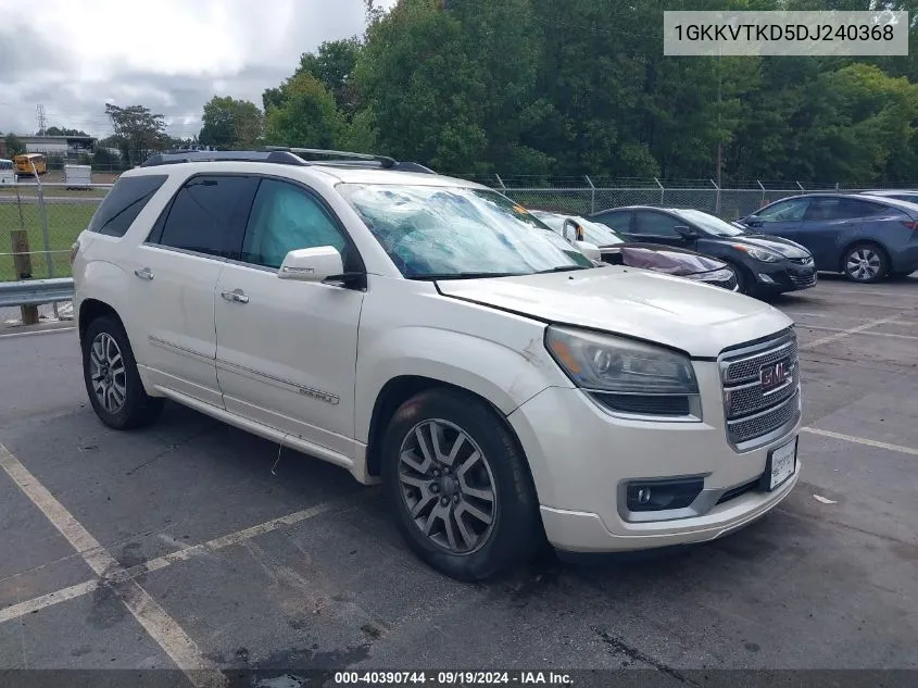 1GKKVTKD5DJ240368 2013 GMC Acadia Denali