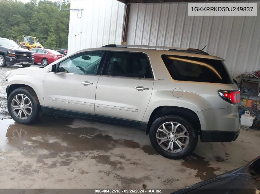 1GKKRRKD5DJ249837 2013 GMC Acadia Slt-1