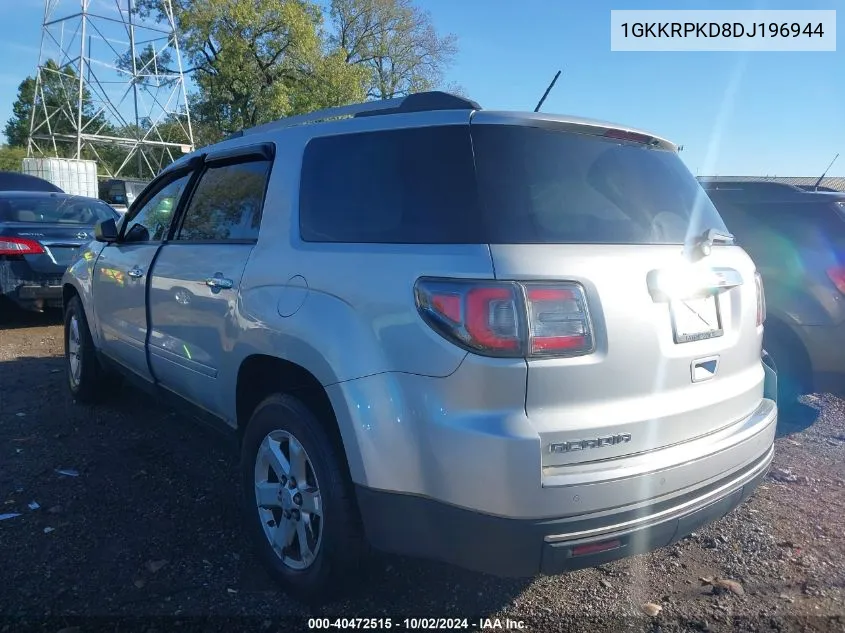 1GKKRPKD8DJ196944 2013 GMC Acadia Sle-2