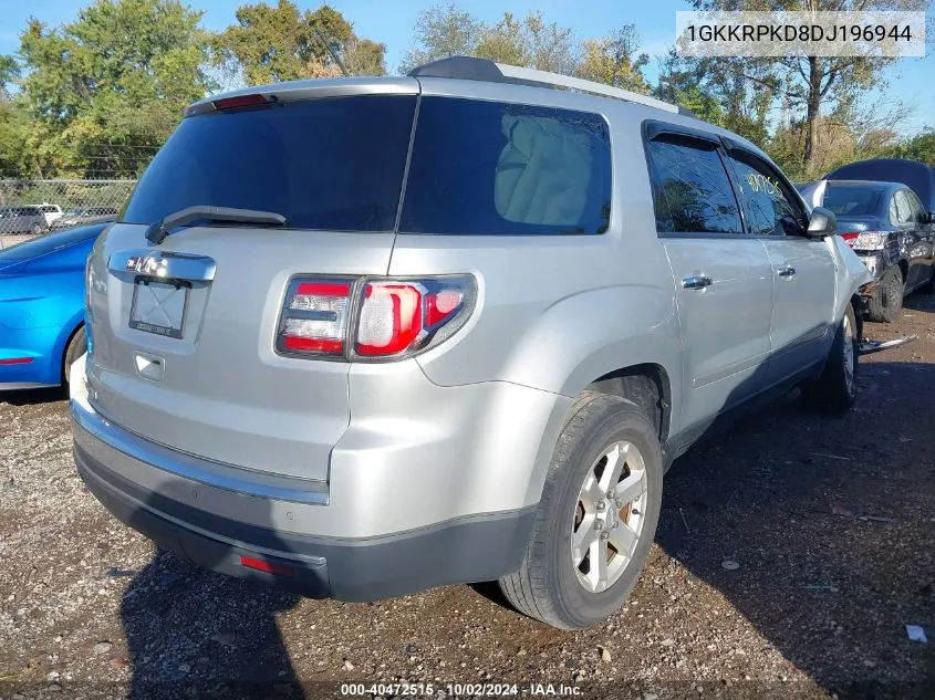 1GKKRPKD8DJ196944 2013 GMC Acadia Sle-2