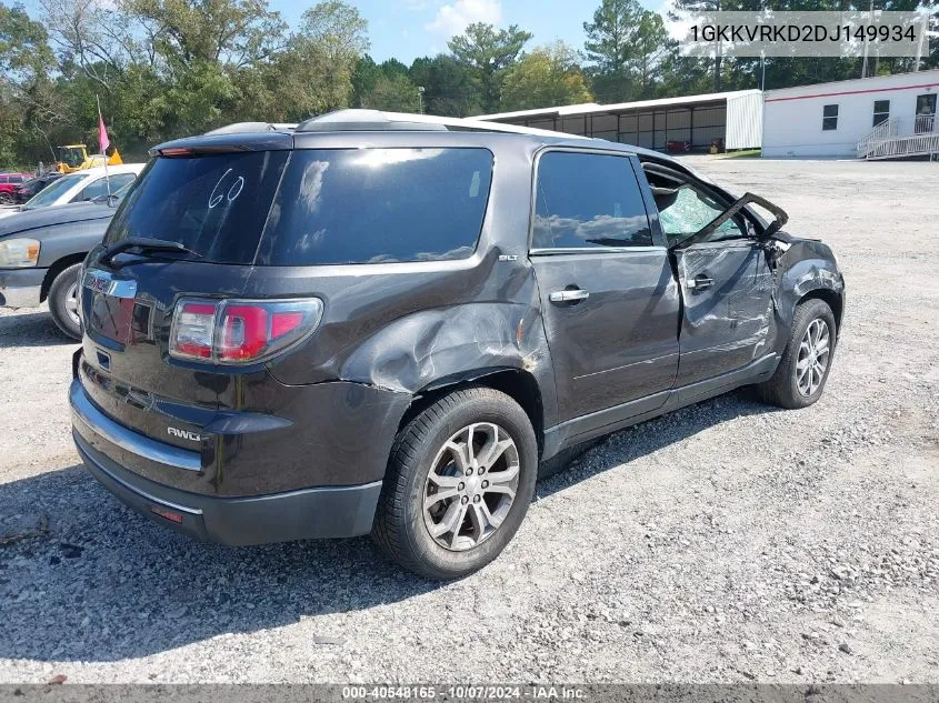 1GKKVRKD2DJ149934 2013 GMC Acadia Slt-1