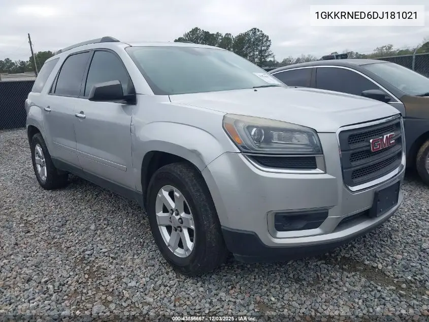 1GKKRNED6DJ181021 2013 GMC Acadia Sle-1