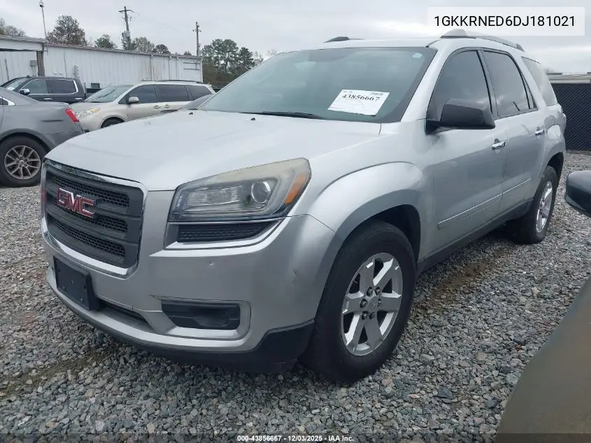 1GKKRNED6DJ181021 2013 GMC Acadia Sle-1