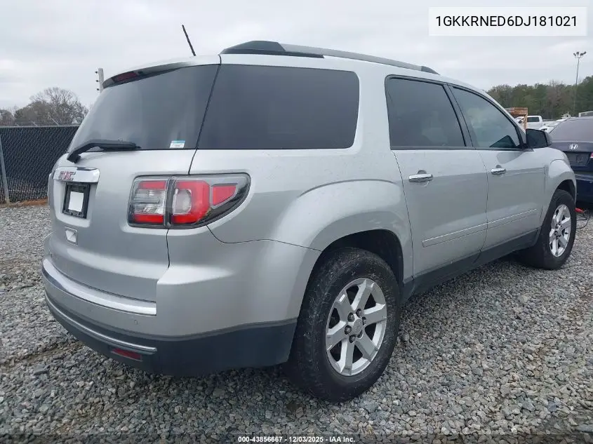 1GKKRNED6DJ181021 2013 GMC Acadia Sle-1