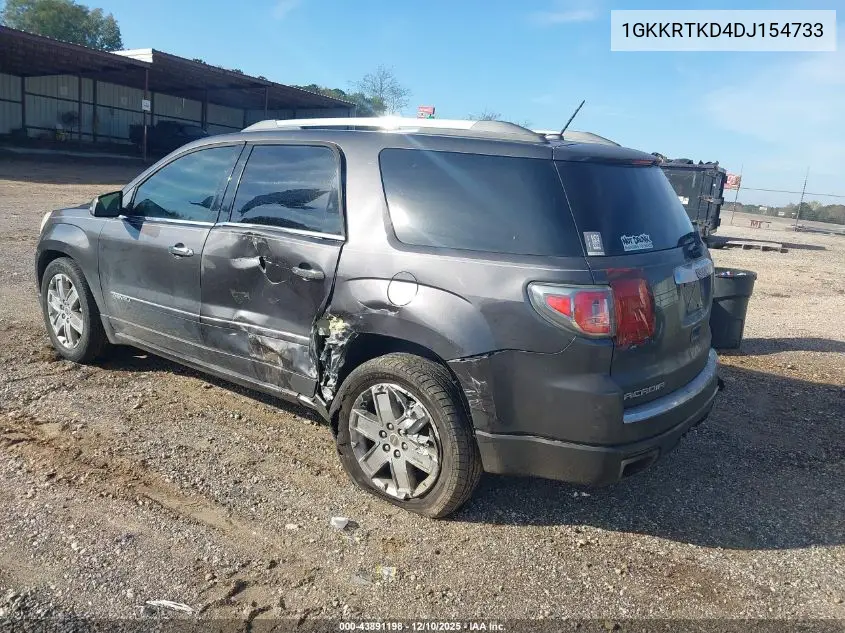 1GKKRTKD4DJ154733 2013 GMC Acadia Denali