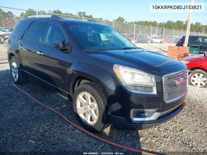 1GKKRPKD8DJ153821 2013 GMC Acadia Sle-2