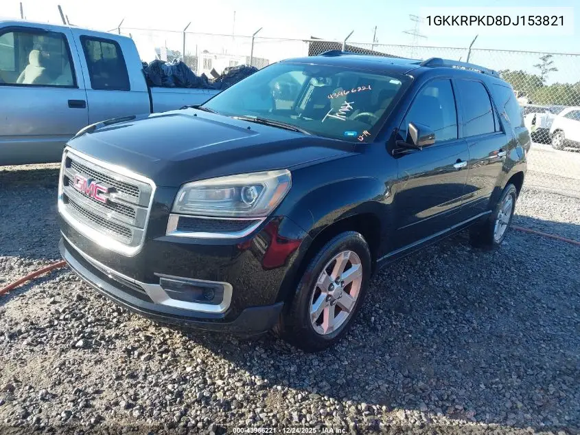 1GKKRPKD8DJ153821 2013 GMC Acadia Sle-2