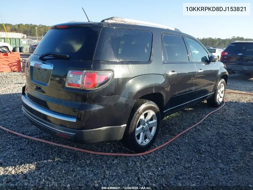 1GKKRPKD8DJ153821 2013 GMC Acadia Sle-2