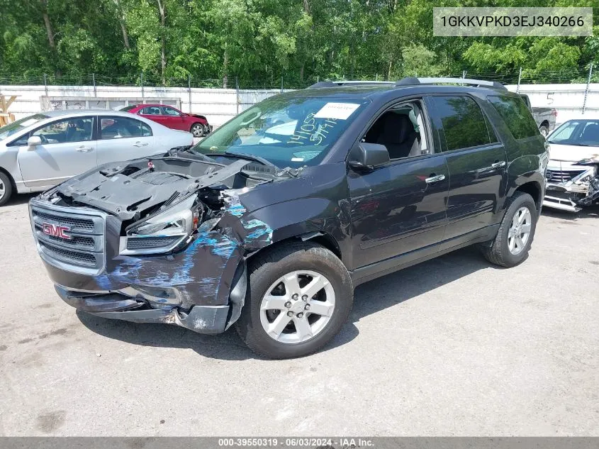 1GKKVPKD3EJ340266 2014 GMC Acadia Sle-2