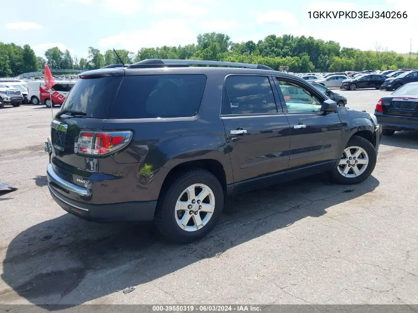 1GKKVPKD3EJ340266 2014 GMC Acadia Sle-2