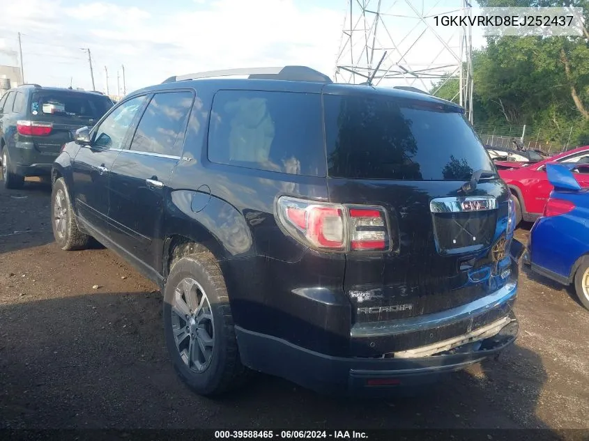 1GKKVRKD8EJ252437 2014 GMC Acadia Slt-1