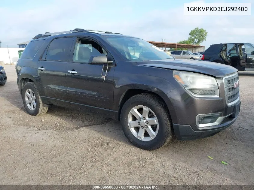 1GKKVPKD3EJ292400 2014 GMC Acadia Sle-2