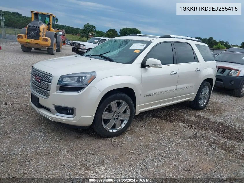 1GKKRTKD9EJ285416 2014 GMC Acadia Denali