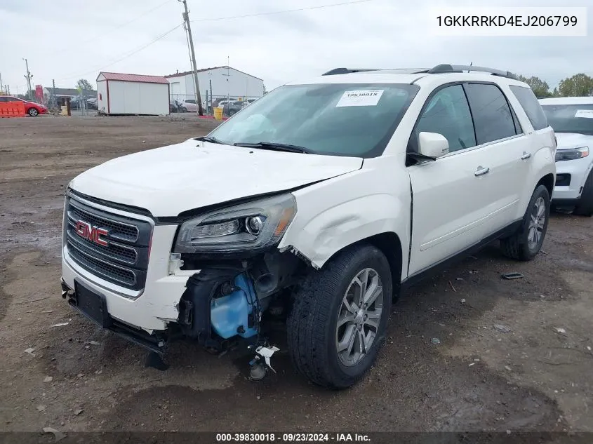 1GKKRRKD4EJ206799 2014 GMC Acadia Slt-1