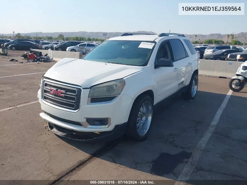 1GKKRNED1EJ359564 2014 GMC Acadia Sle-1