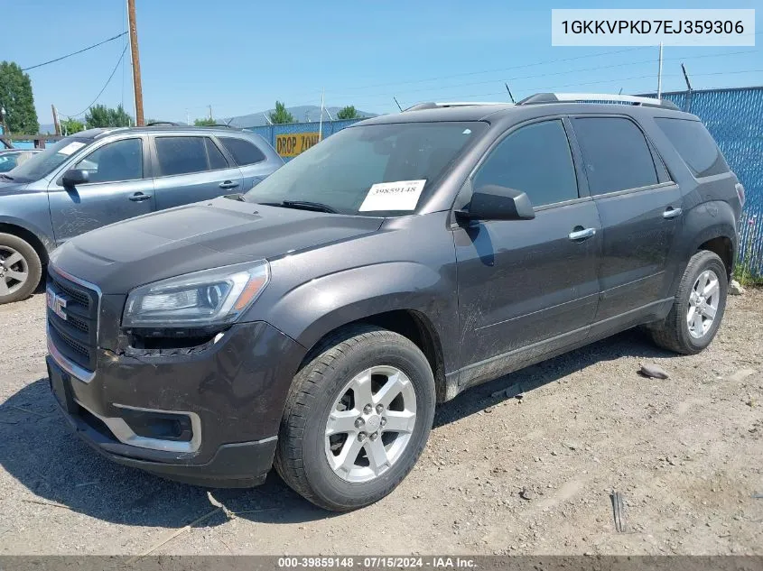 1GKKVPKD7EJ359306 2014 GMC Acadia Sle-2