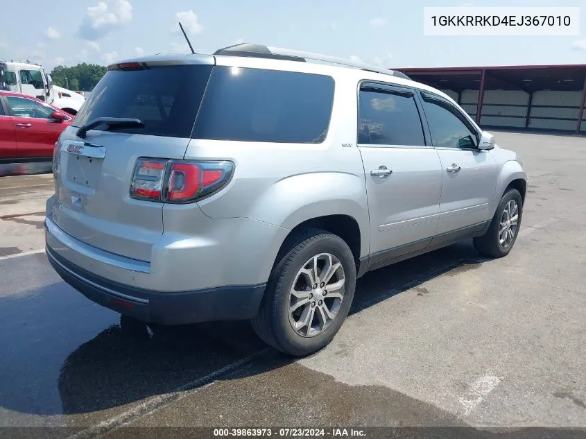 1GKKRRKD4EJ367010 2014 GMC Acadia Slt-1