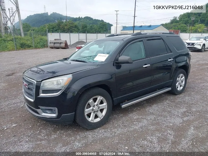 1GKKVPKD9EJ216048 2014 GMC Acadia Sle-2