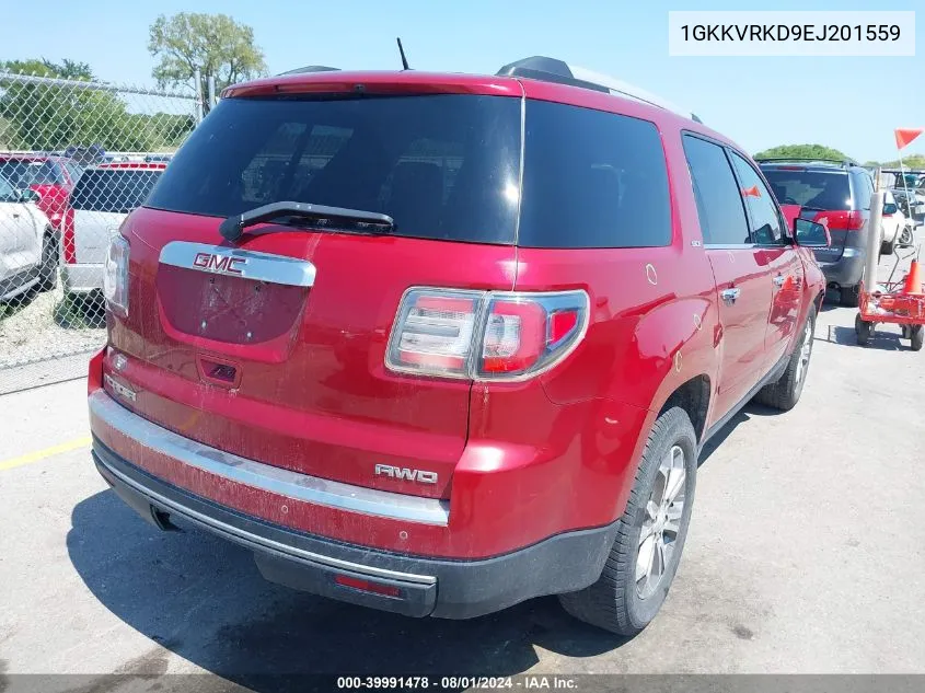 1GKKVRKD9EJ201559 2014 GMC Acadia Slt-1