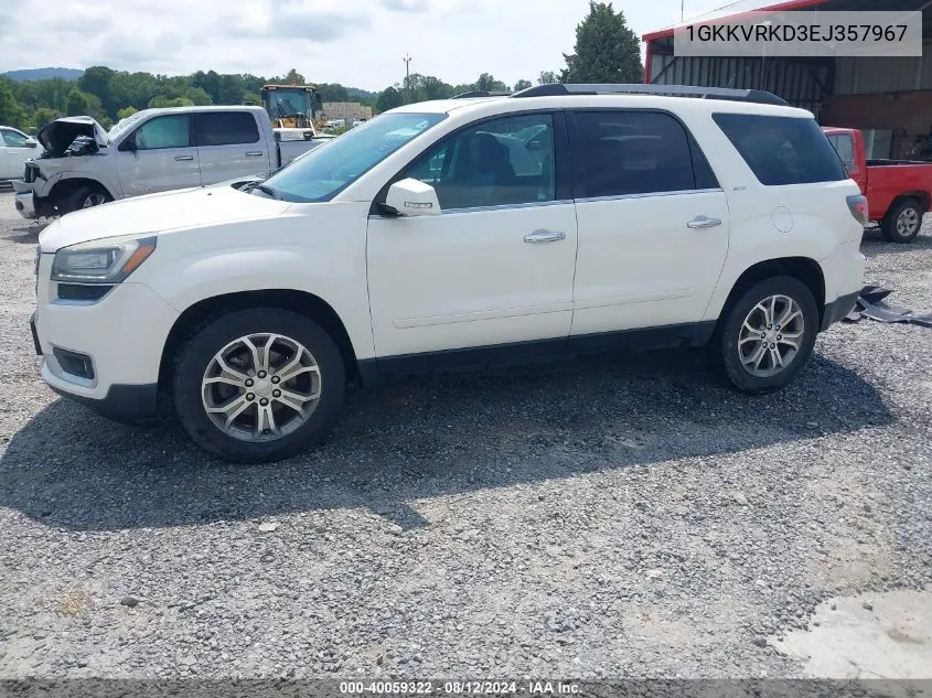 1GKKVRKD3EJ357967 2014 GMC Acadia Slt-1