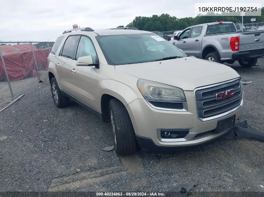 1GKKRRD9EJ192754 2014 GMC Acadia