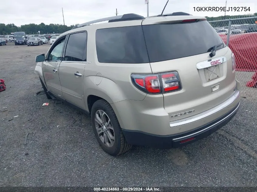 1GKKRRD9EJ192754 2014 GMC Acadia