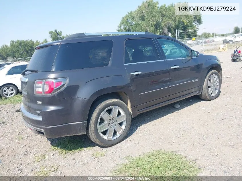 1GKKVTKD9EJ279224 2014 GMC Acadia Denali