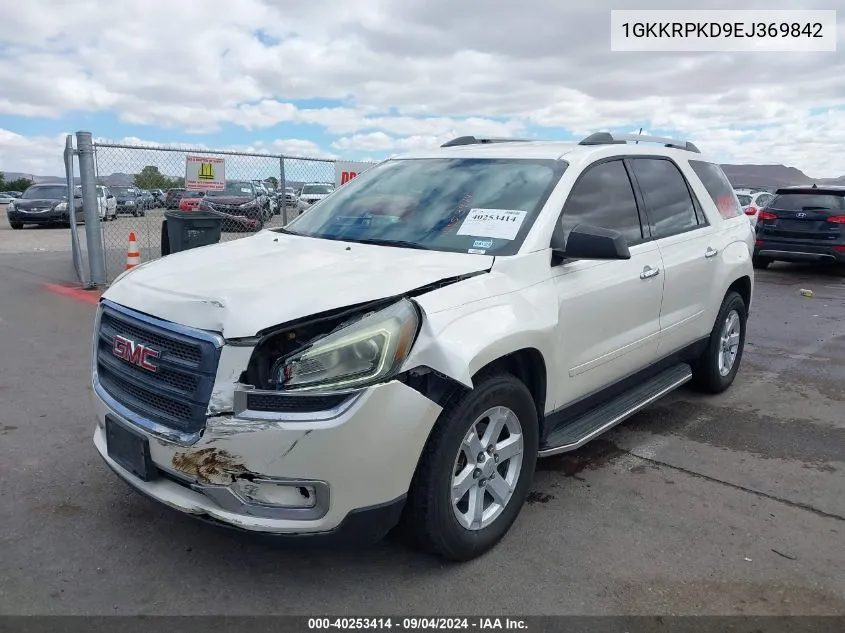 1GKKRPKD9EJ369842 2014 GMC Acadia Sle-2