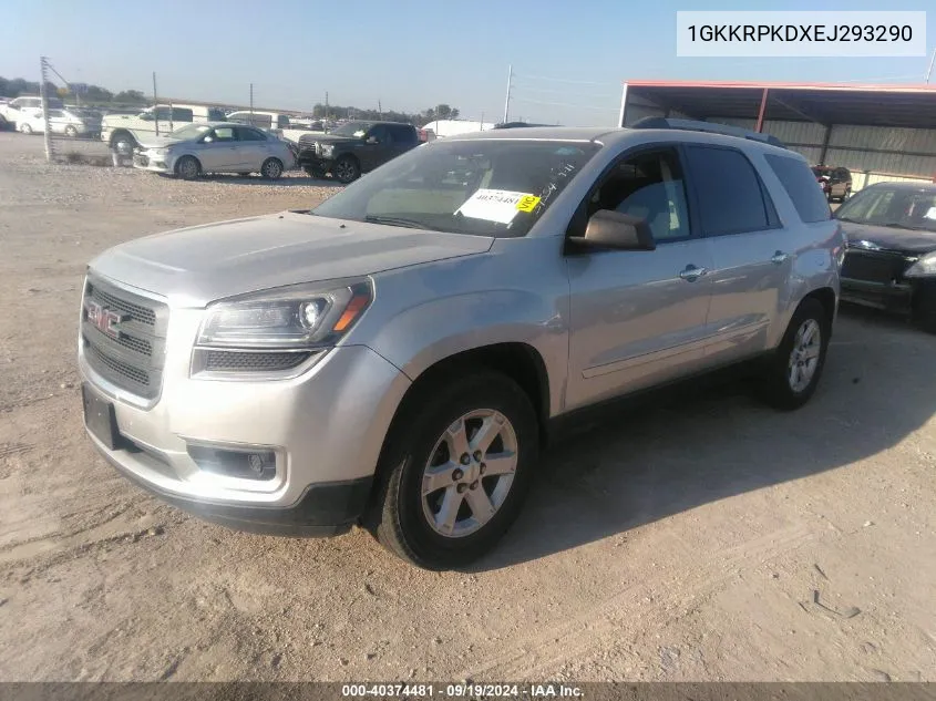 1GKKRPKDXEJ293290 2014 GMC Acadia Sle-2