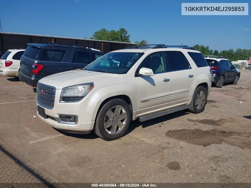 1GKKRTKD4EJ295853 2014 GMC Acadia Denali